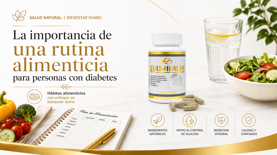Rutina alimenticia para personas con diabetes | Hábitos saludables y glucosa