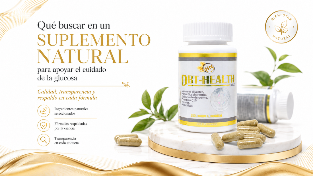 Qué buscar en un suplemento natural para glucosa | DBT-Health MAX®