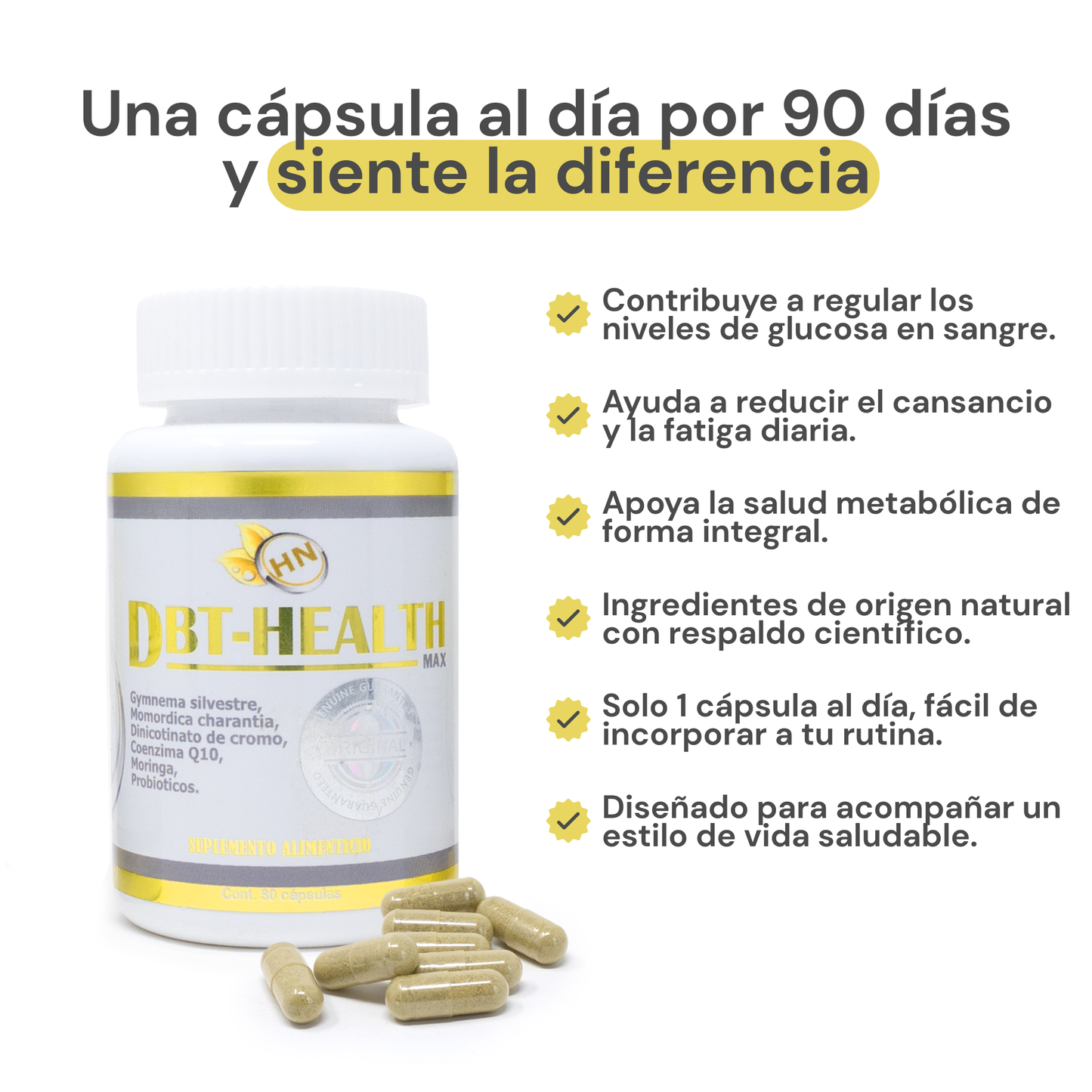 DBT Health Max® | Controla tu diabetes de manera natural