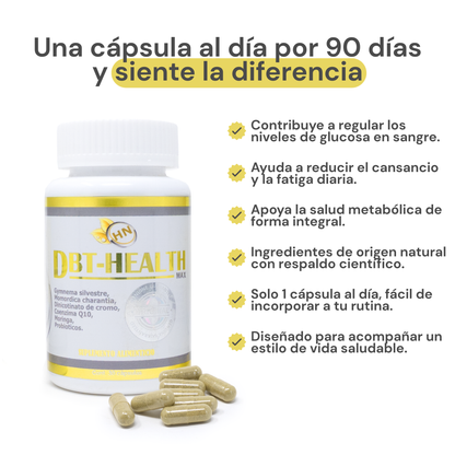 DBT Health Max® | Controla tu diabetes de manera natural