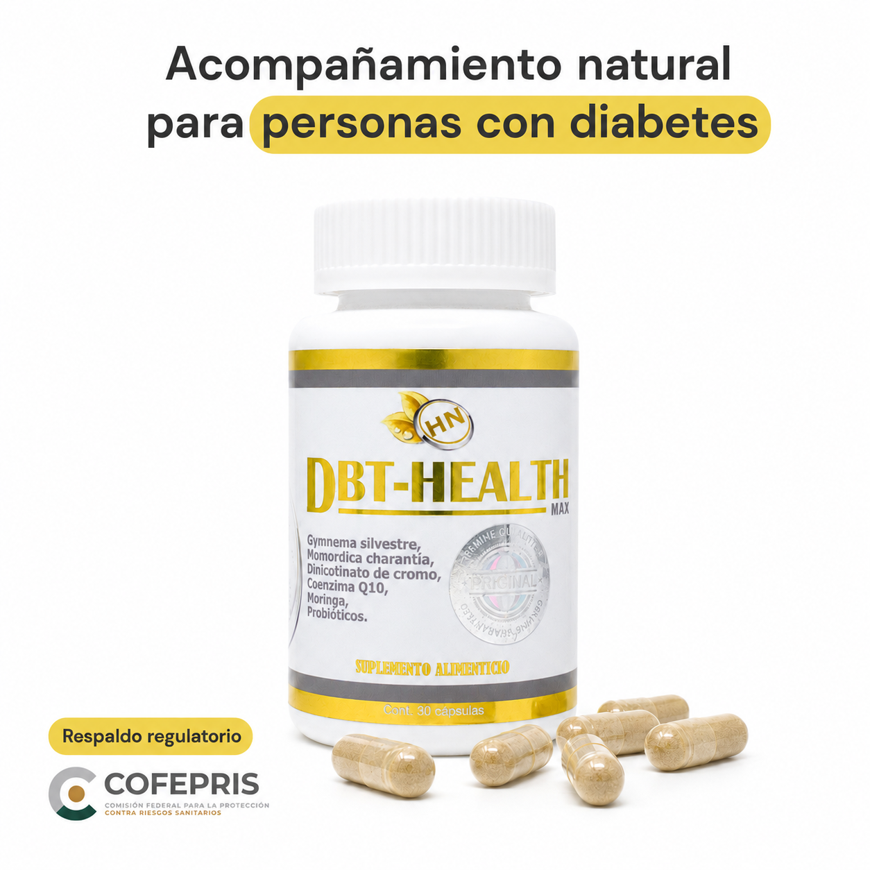 DBT-Health MAX® | Suplemento Natural para el Equilibrio Metabólico y Bienestar Diario