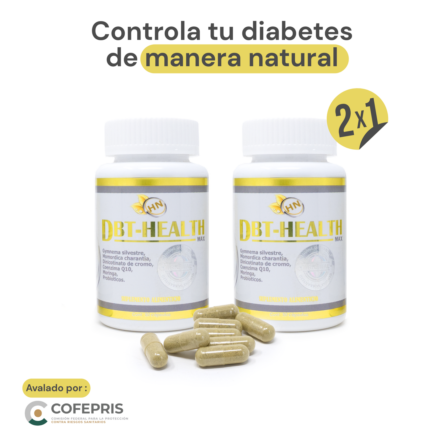 Kit 2 Meses - Promoción 2X1 - DBT Health Max