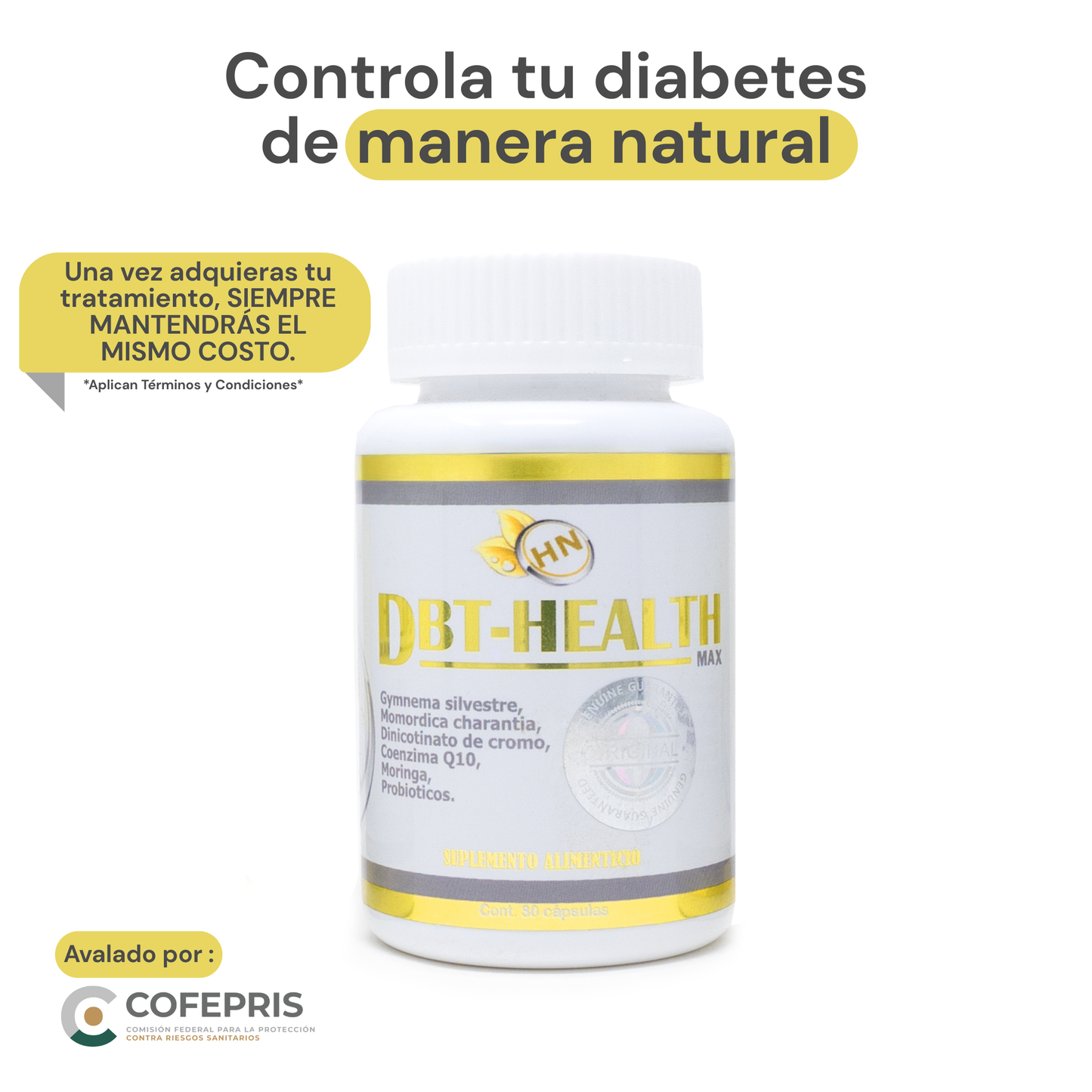 DBT Health Max® | Controla tu diabetes de manera natural