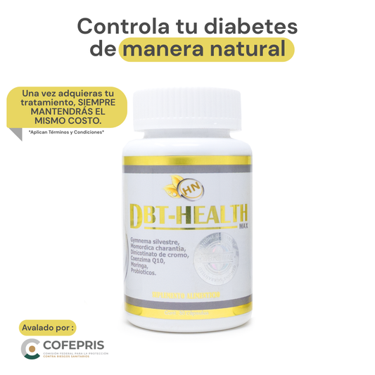 DBT Health Max® | Controla tu diabetes de manera natural